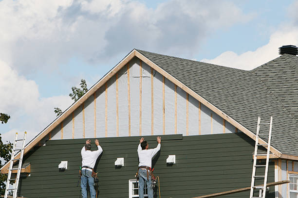 Professional Siding Contractor technician working in Lawn, PA